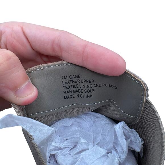 Dolce Vita Caster Tan Suede 7M Gage Leather Ankle Boots Bootie Chunky Mushroom - Picture 9 of 9